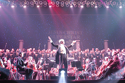 The orchestra and Choir from the UTEP Dinner Theatre 20th Anniversary production of JESUS CHRIST SUPERSTAR – IN CONCERT at the Don Haskins Center.